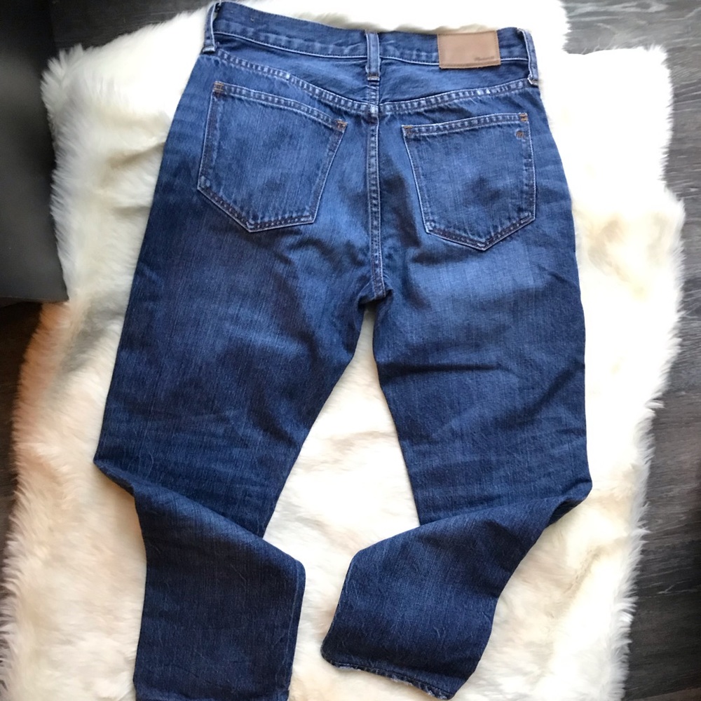 Madewell Crop Straight Leg high rise jean - Picture 6 of 7